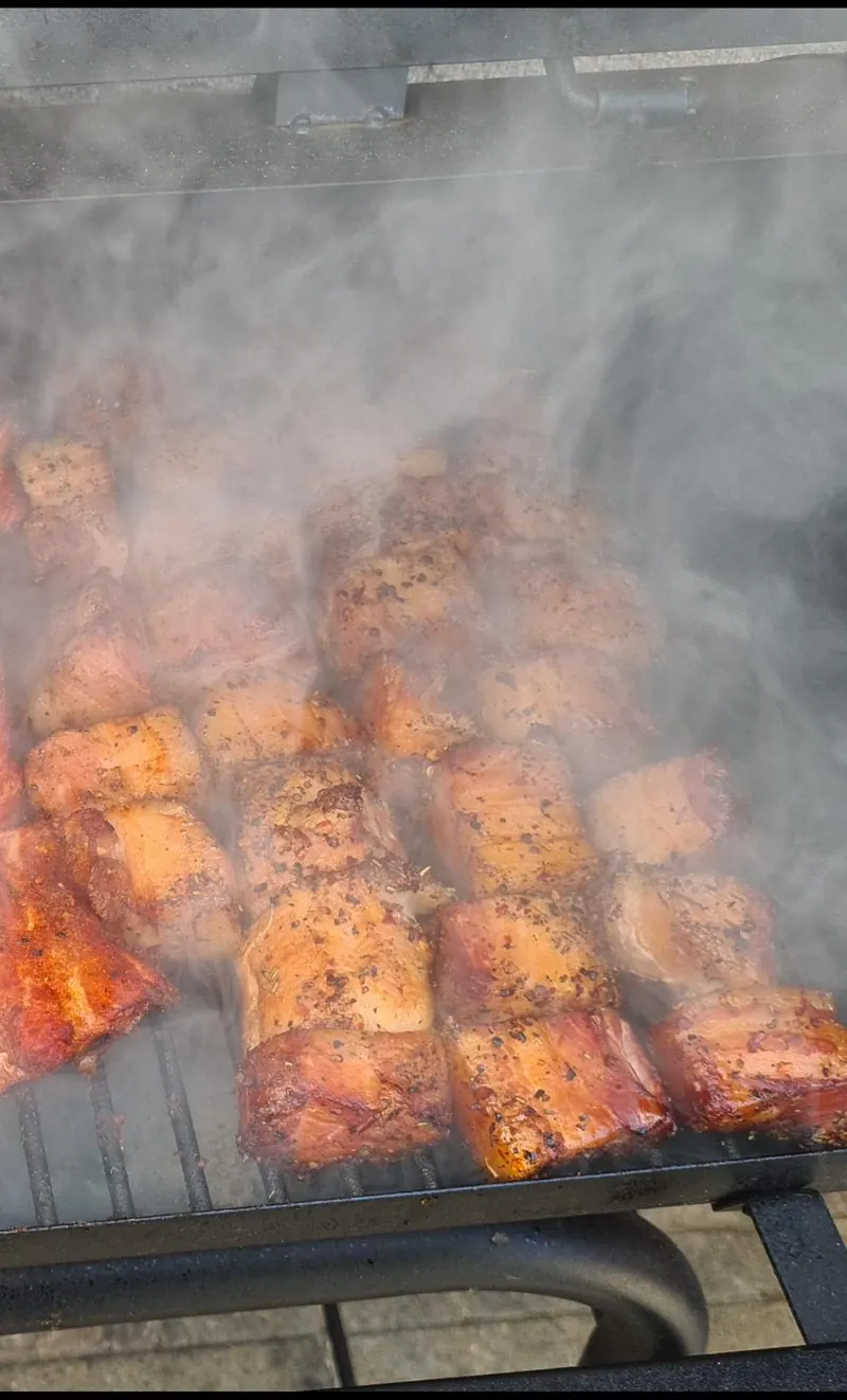 Burnt ends met rook